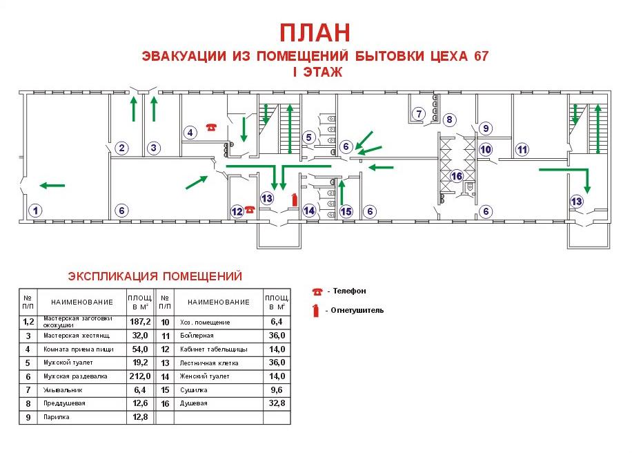 Изготовление планов Эвакуации